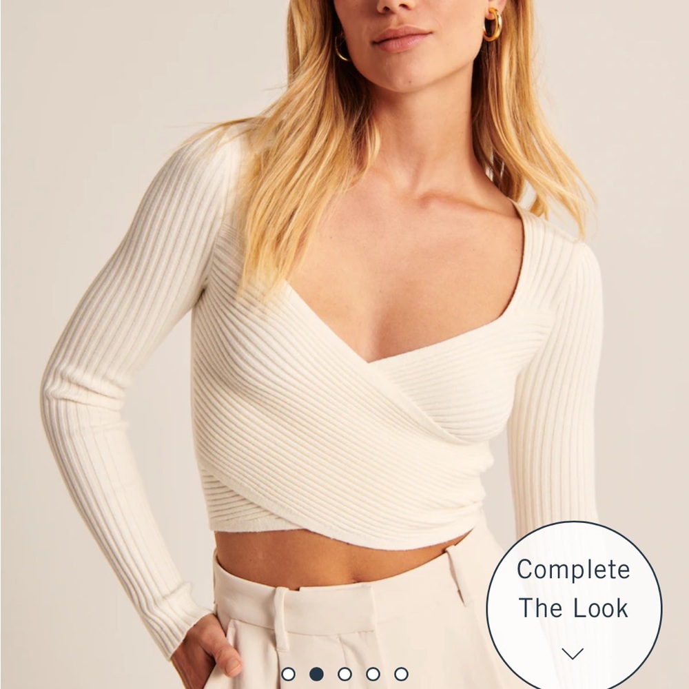 LuxeLoft slim wrap sweater
